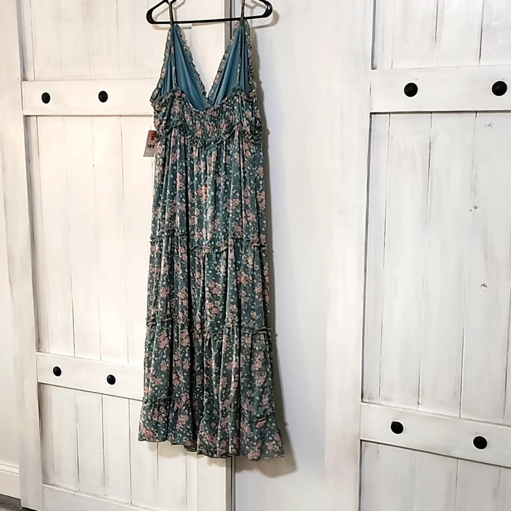 Womens Floral print maxi dress - Picture 3 of 5